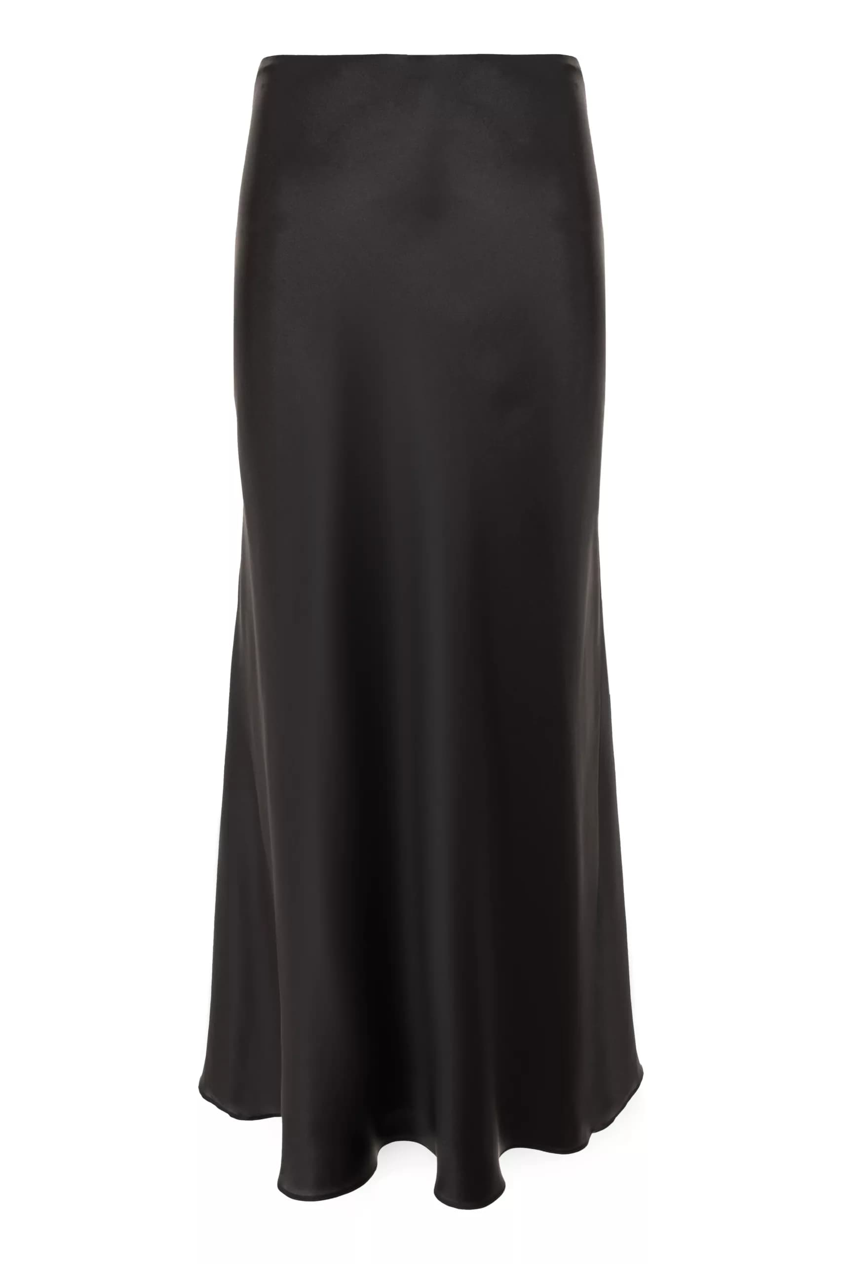 High-Rise Satin Silk Slip Skirt, frame 1