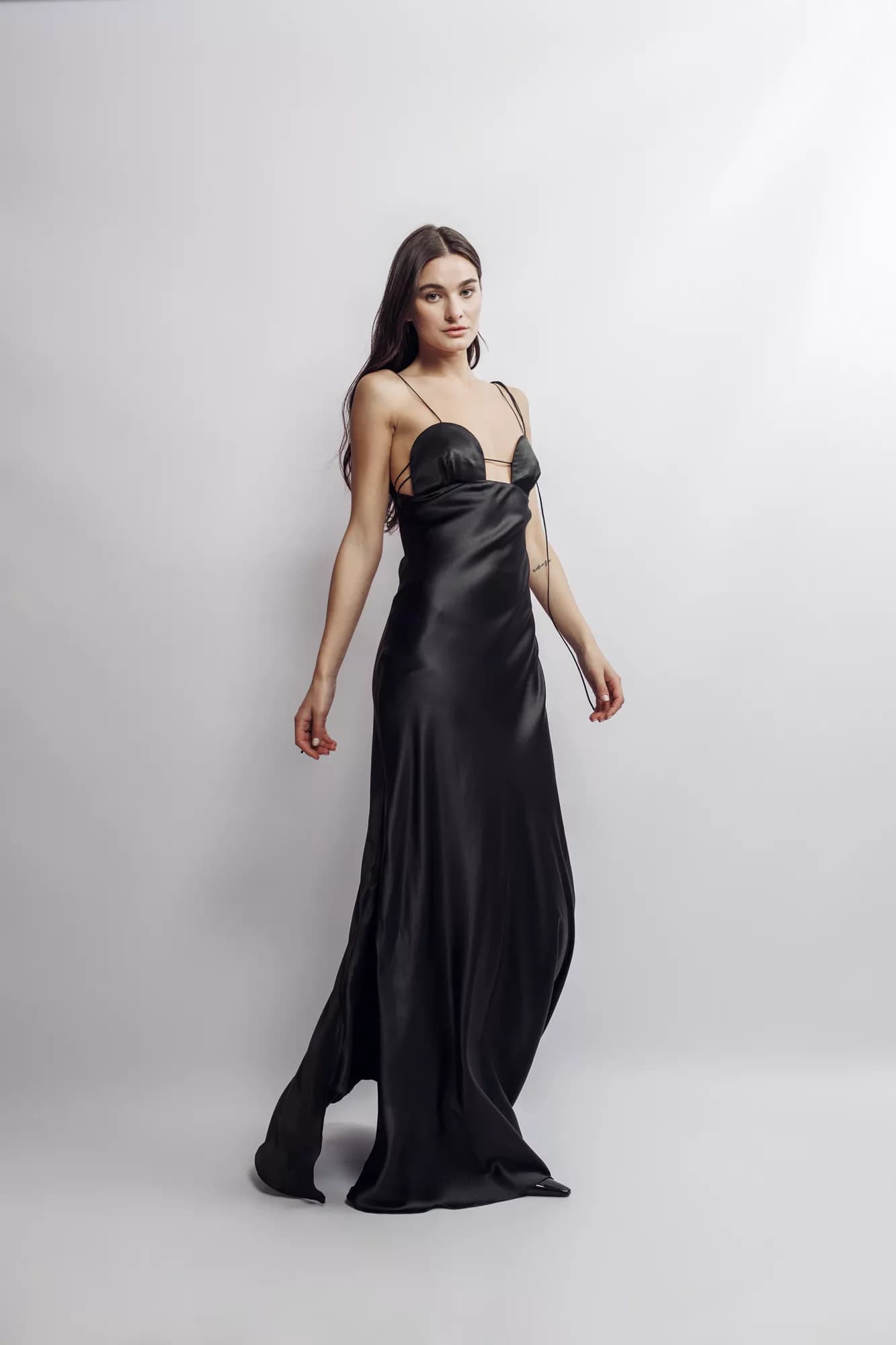 Minnie Silk Satin Slip-Dress Silk